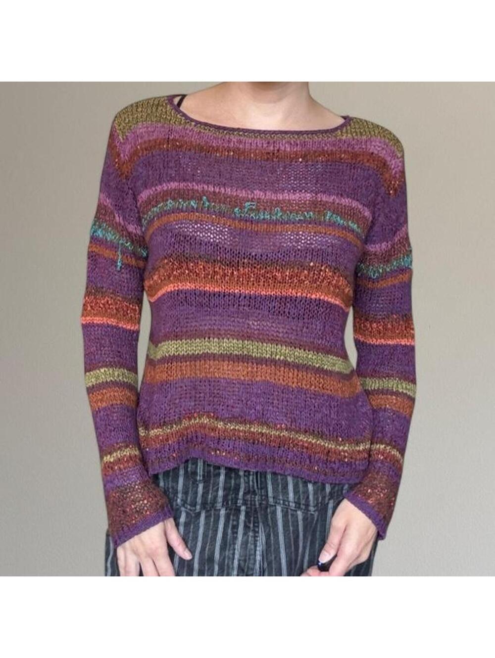 90s striped knit sweater.
